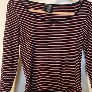 Barely Worn Women's Ralph Lauren Long Sleeve Striped Shirt (Size Medium)